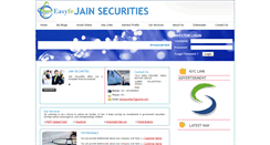 Desktop Screenshot of jainsecurities.com